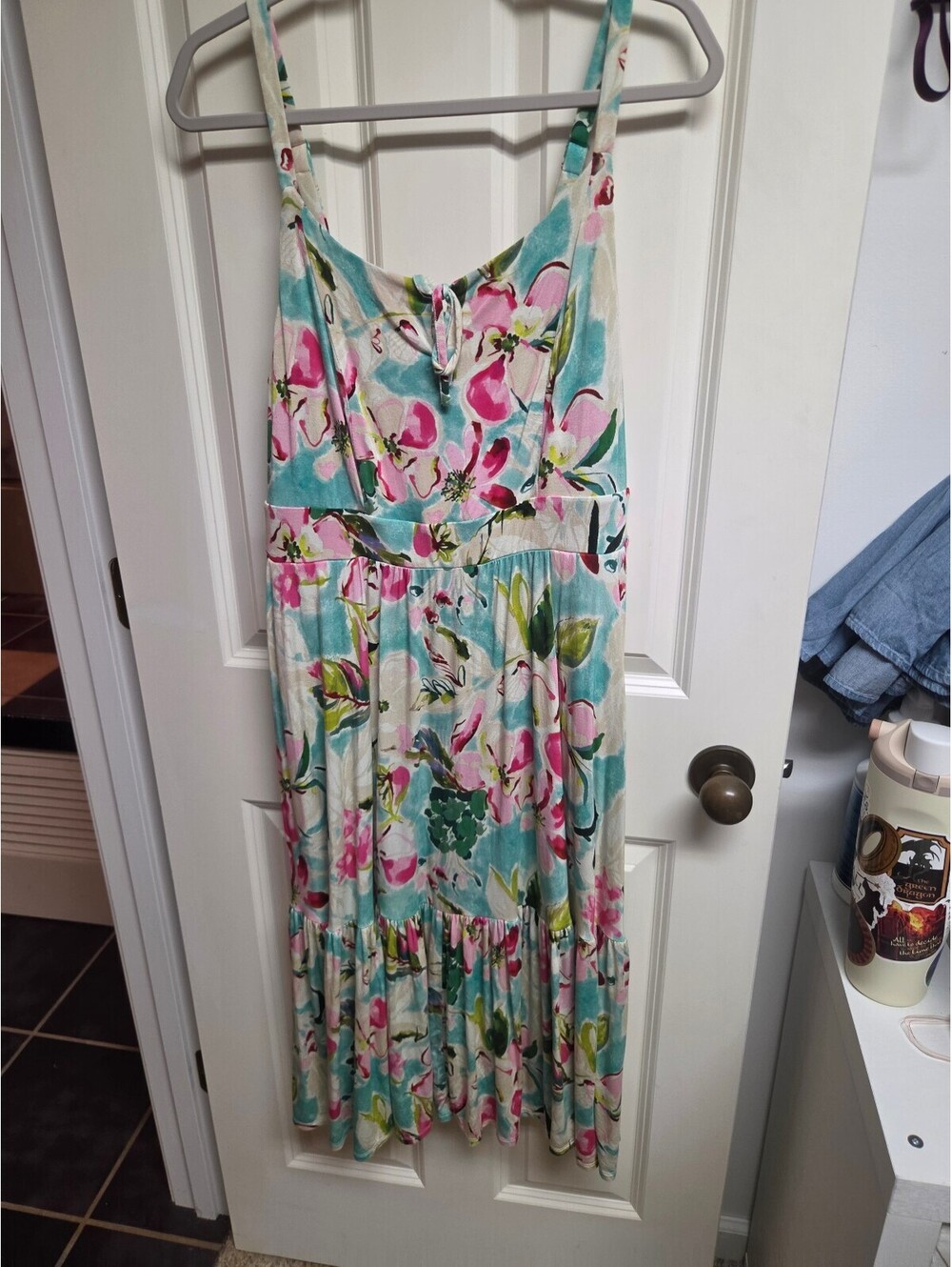 Torrid Floral Knit Midi Dress Size 1